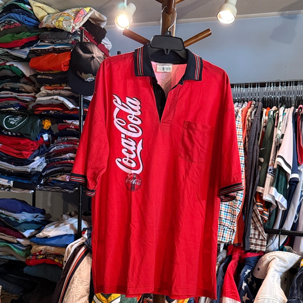 Coca Cola Vibrant Red Polo Shirt